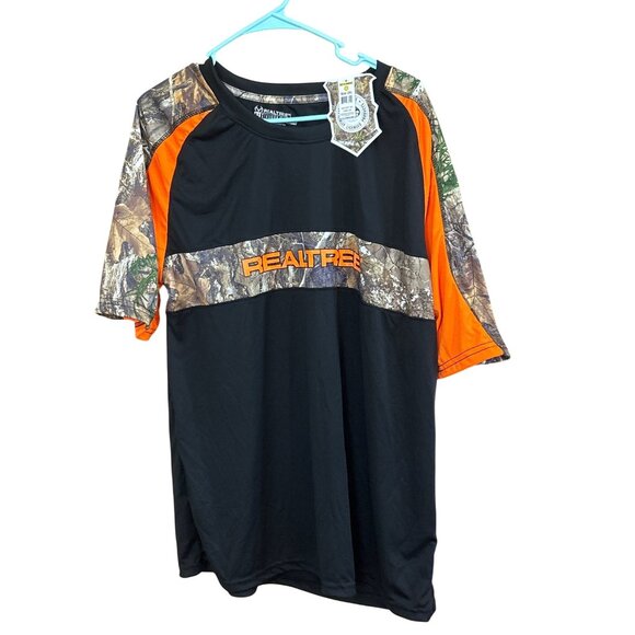 Realtree By Staghorn Creek Mens 2XL Camo & Orange Short Sleeve Shirt 100% Polyes - Picture 1 of 4